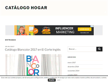 Tablet Screenshot of catalogohogar.com